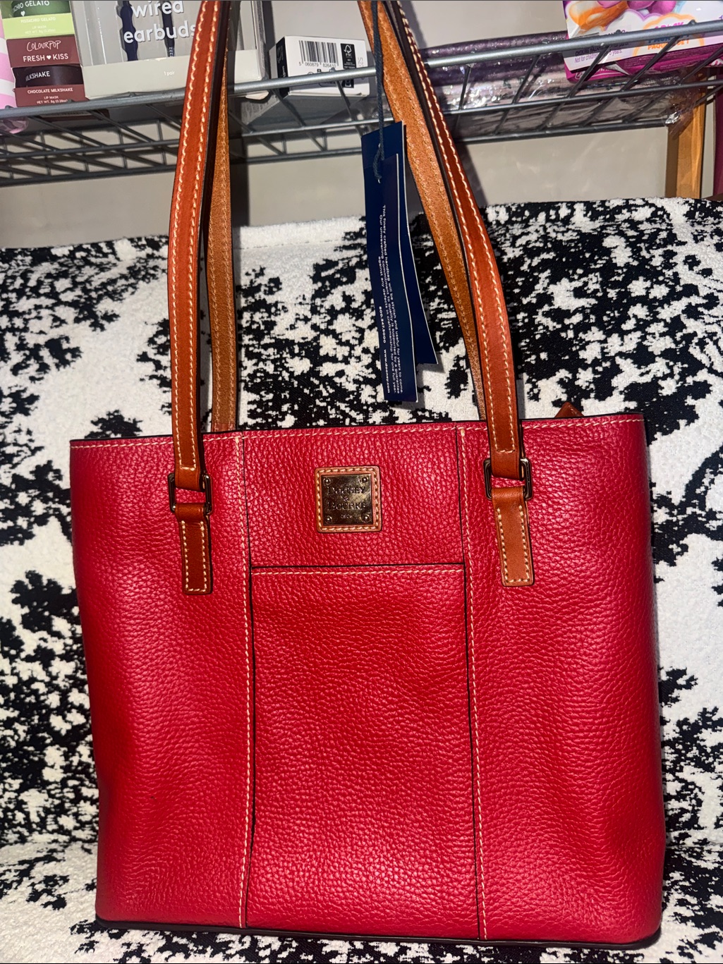 Dooney & Bourke Lexington Tote Bag With Contrast Handles Coa Included!